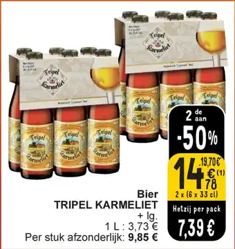 Cora Bier TRIPEL KARMELIET aanbieding