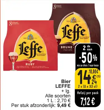 Cora Bier LEFFE aanbieding