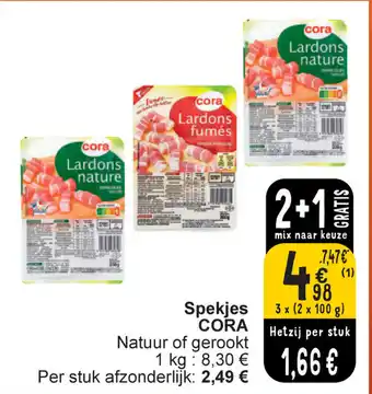 Cora Spekjes CORA aanbieding