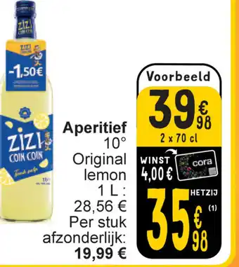 Cora Aperitief aanbieding