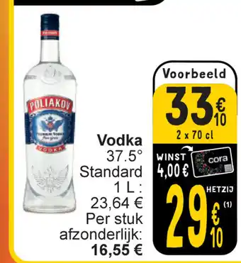 Cora Vodka aanbieding