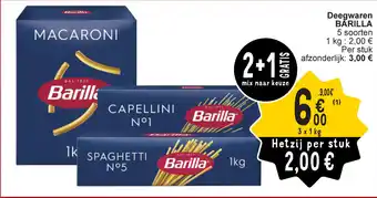 Cora Deegwaren BARILLA aanbieding