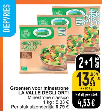 Cora Groenten voor minestrone LA VALLE DEGLI ORTI aanbieding