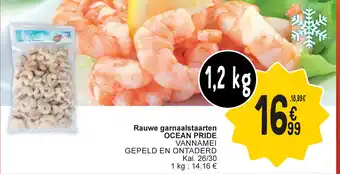 Cora Rauwe garnaalstaarten OCEAN PRIDE aanbieding