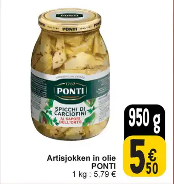 Cora Artisjokken in olie PONTI aanbieding