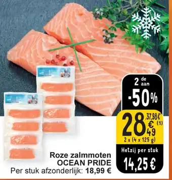 Cora Roze zalmmoten OCEAN PRIDE aanbieding