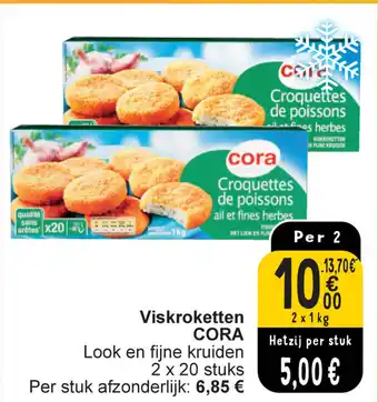 Cora Viskroketten CORA aanbieding