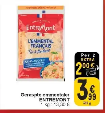 Cora Geraspte emmentaler ENTREMONT aanbieding