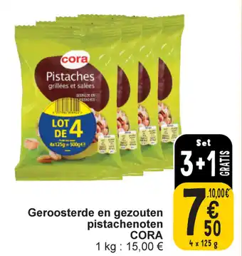 Cora Geroosterde en gezouten pistachenoten CORA aanbieding