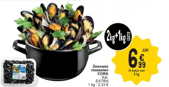 Cora Zeeuwse mosselen CORA aanbieding