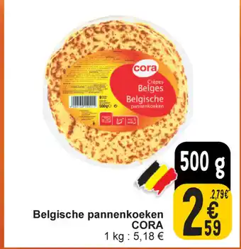Cora Belgische pannenkoeken CORA aanbieding
