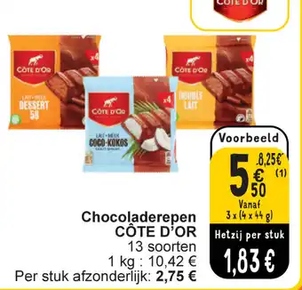 Cora Chocoladerepen CÔTE D’OR aanbieding