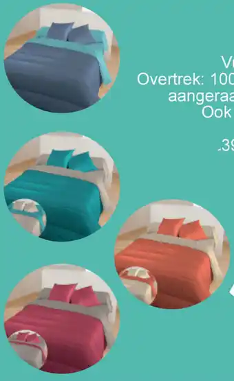 Cora Tweekleurig dekbed 140 x 200 cm 2032870-2032878 aanbieding