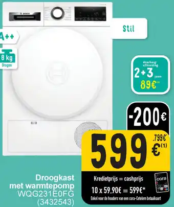 Cora Droogkast met warmtepomp aanbieding