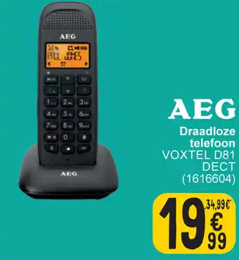 Cora Draadloze telefoon VOXTEL D81 DECT 1616604 aanbieding
