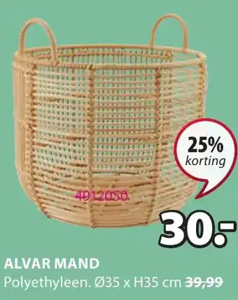 Jysk Alvar mand aanbieding