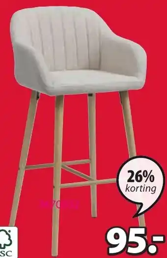 Jysk Adslev Barkruk aanbieding