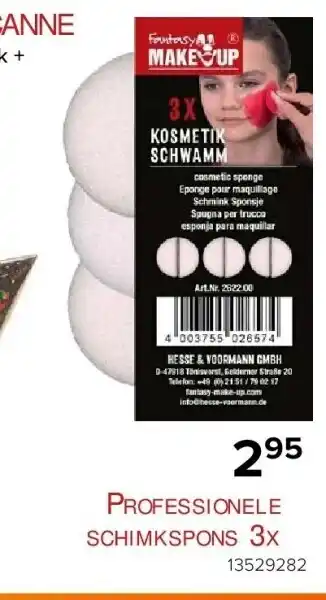 Professionele schimkspons 3x