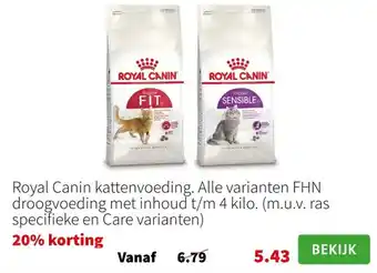 Intratuin Royal Canin kattenvoeding aanbieding