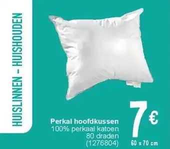 Cora Perkal hoofdkussen aanbieding