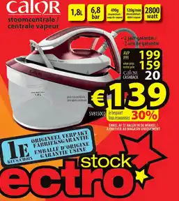 ElectroStock calor stoomcentrale / centrale vapeur aanbieding