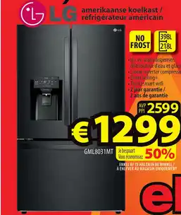 ElectroStock LG amerikaanse koelkast / réfrigérateur américain aanbieding