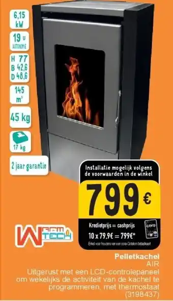 Cora Pelletkachel AIR aanbieding