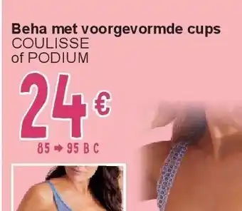 Cora Beha met voorgevormde cups aanbieding