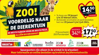 Kruidvat ZOO Planckendael aanbieding