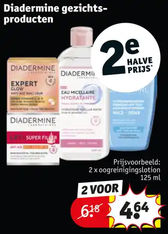 Kruidvat Diadermine gezichtsproducten aanbieding