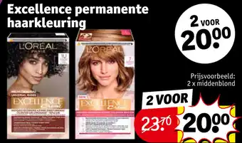 Kruidvat Excellence permanente haarkleuring aanbieding