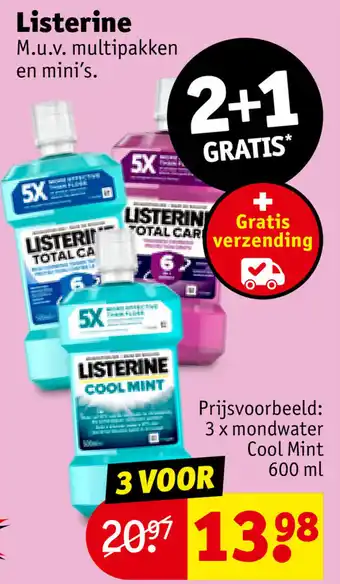 Kruidvat Listerine aanbieding