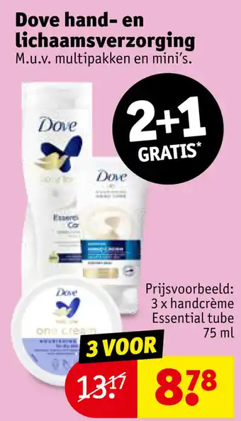 Kruidvat Dove hand- en lichaamsverzorging aanbieding