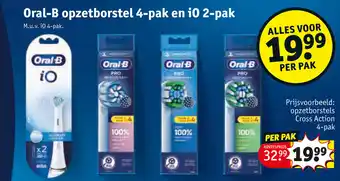 Kruidvat Oral-B opzetborstel 4-pak en i0 2-pak aanbieding