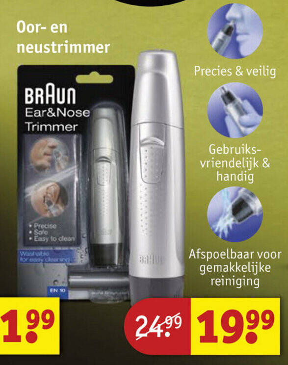 BRAUN Oor en neustrimmer promotie bij Kruidvat
