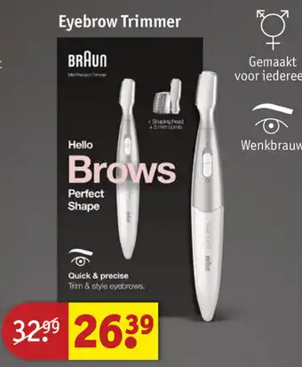 Kruidvat BRAUN Eyebrow Trimmer aanbieding