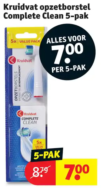 Kruidvat Kruidvat opzetborstel Complete Clean 5-pak aanbieding