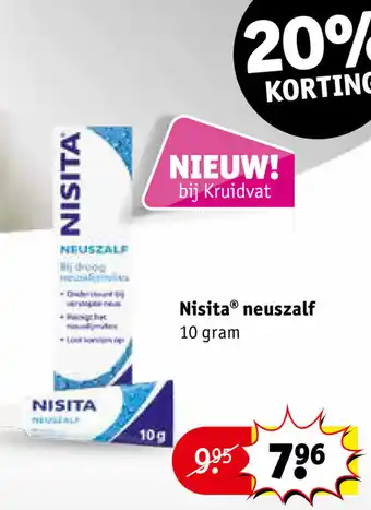 Kruidvat Nisita neuszalf 10 gram aanbieding