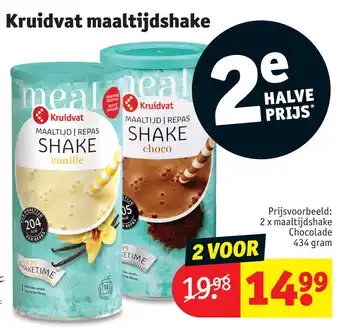 Kruidvat Kruidvat maaltijdshake aanbieding
