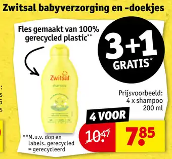 Kruidvat Zwitsal babyverzorging en -doekjes aanbieding