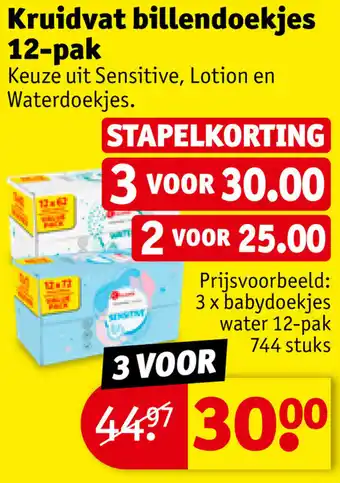 Kruidvat Kruidvat billendoekjes 12-pak aanbieding