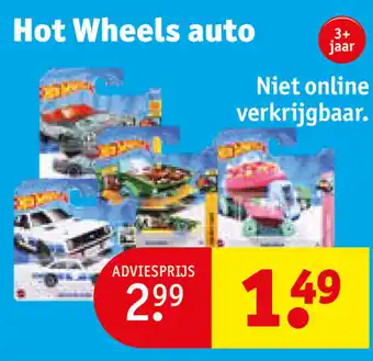 Kruidvat Hot Wheels auto aanbieding