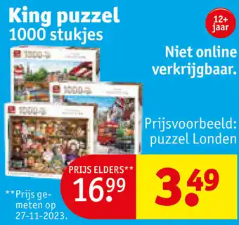 King puzzel 1000 stukjes