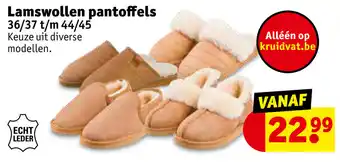 Kruidvat Lamswollen pantoffels aanbieding