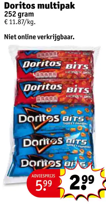 Kruidvat Doritos multipak 252gram aanbieding