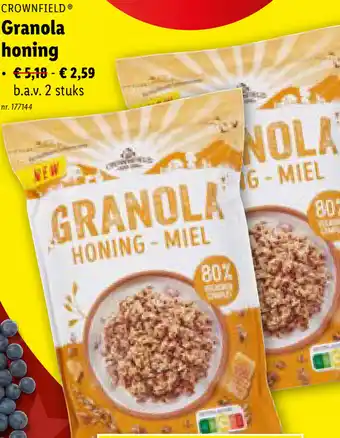 Lidl Granola honing aanbieding