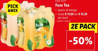 Lidl Fuze tea aanbieding