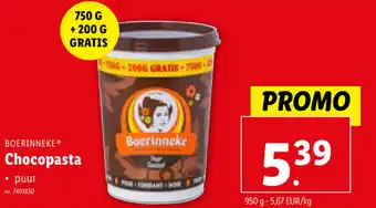 Lidl Chocopasta aanbieding