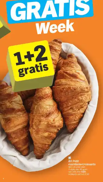 Albert Heijn AH Petit roombotercroissants aanbieding
