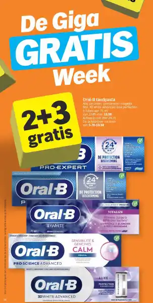 Albert Heijn Oral-B tandpasta aanbieding